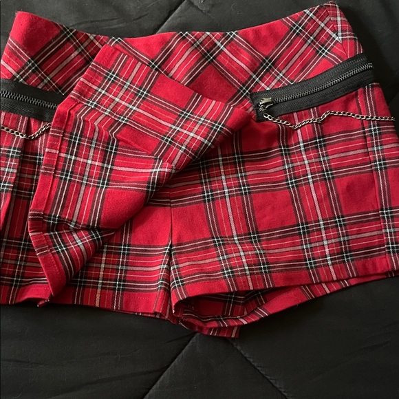 Plaid Red Women Skort - Picture 5 of 5